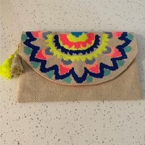 Merona Multicolor Clutch with Tassel